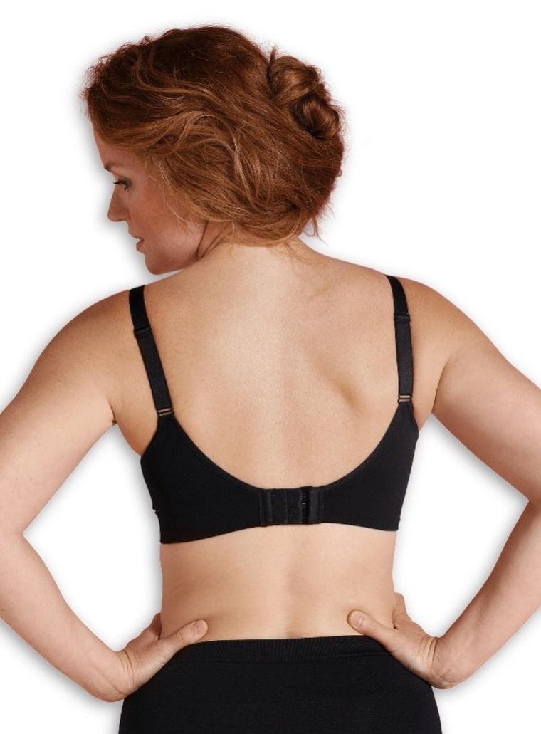 Carriwell, bezszwowy biustonosz do karmienia, czarny, rozmiar M