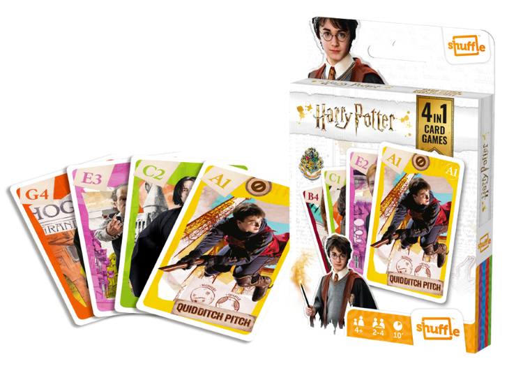 Cartamundi, Harry Potter, gra karciana, 4w1