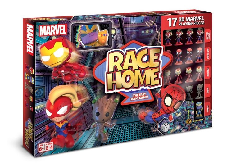 Cartamundi, Modern Classics, Marvel Super Heroes, Race Home, gra planszowa