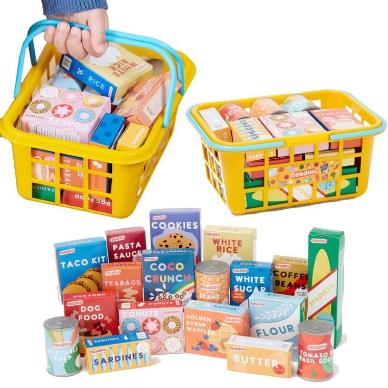 Casdon, koszyk sklepowy z akcesoriami