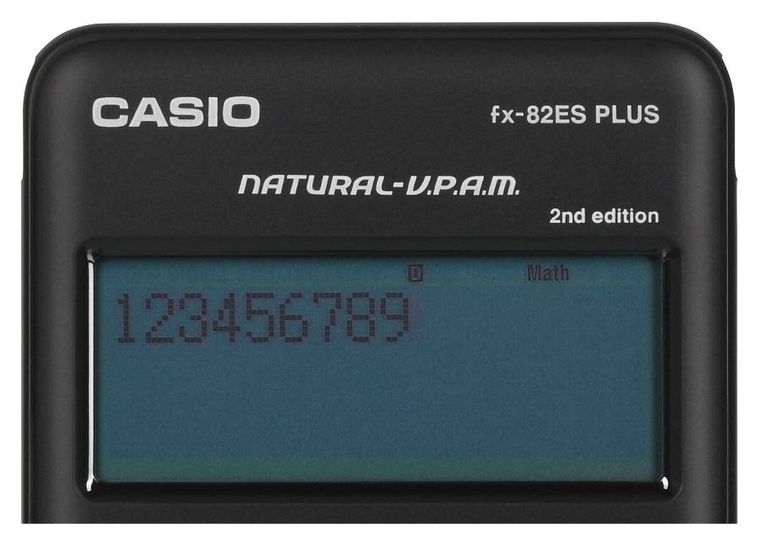 Casio, FX-82ESPLUS-2, kalkulator naukowy, 252 funkcje, czarny