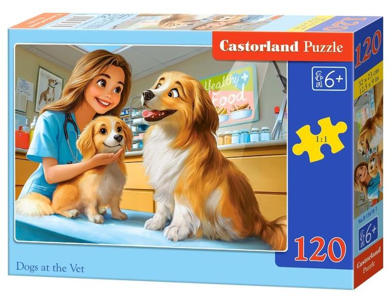 Castorland, Dogs at the Vet, puzzle, 120 elementów