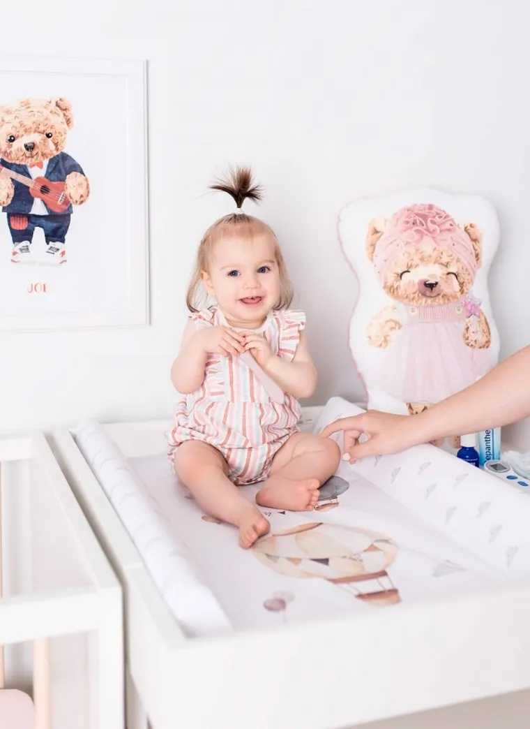 Ceba Baby, Basic, Spots, przewijak miękki, profilowany, krótki, 50-70 cm