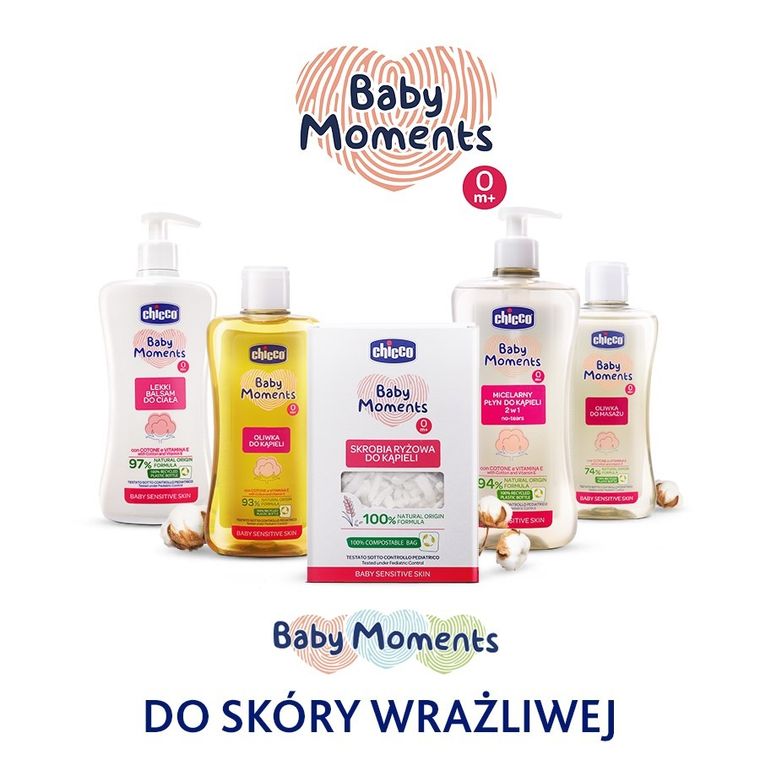 Chicco, Baby Moments, oliwka do kąpieli, 200 ml