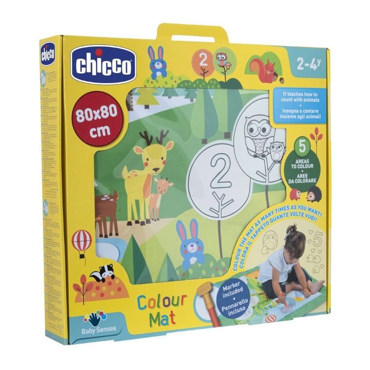 Chicco, Baby Senses, Cyfry, kolorowa mata edukacyjna