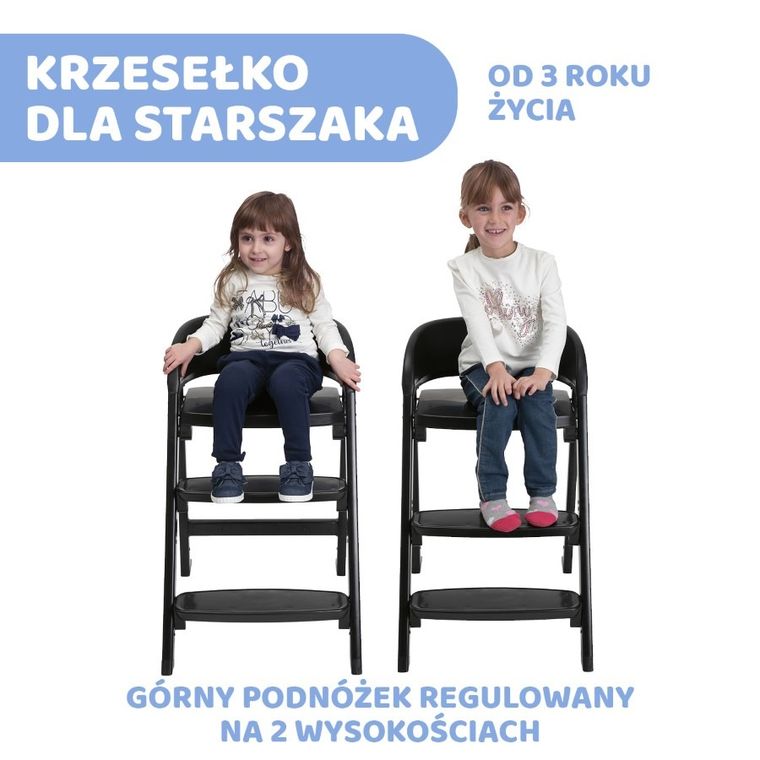 Chicco, Crescendo Lite, krzesełko do karmienia, Cairo Coal