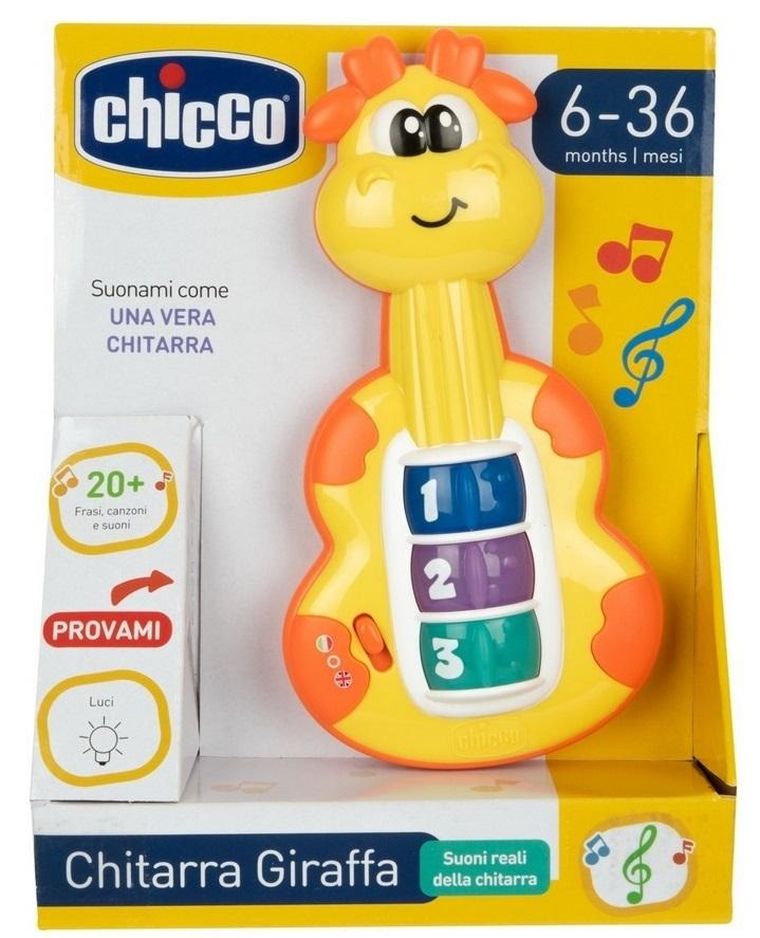 Chicco, gitara, żyrafa