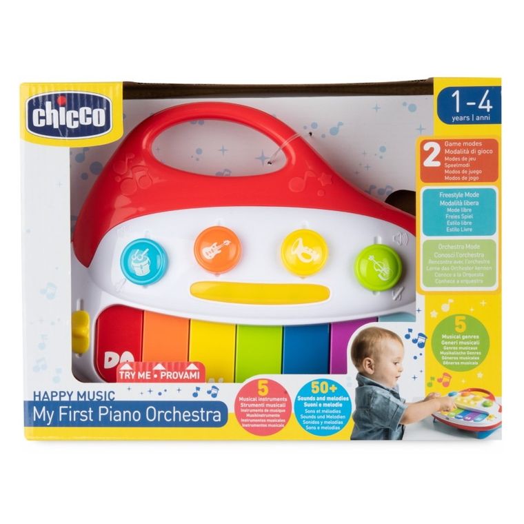 Chicco, Happy Music, Moje pierwsze pianinko, interaktywna zabawka muzyczna