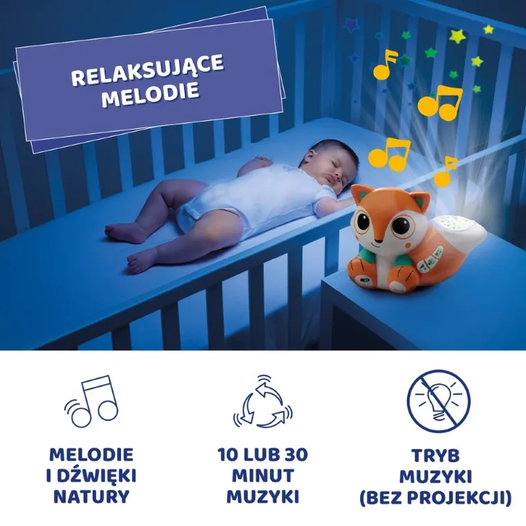 Chicco, Magic Forest, kolorowy projektor Foxy