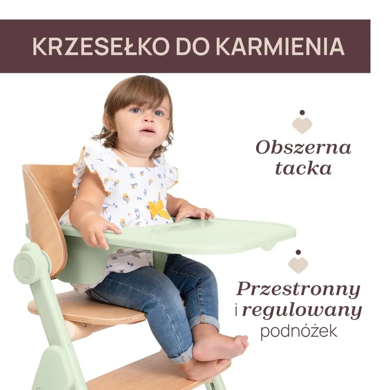 Chicco, Meraviglia, ewolucyjne krzesełko do karmienia, olive