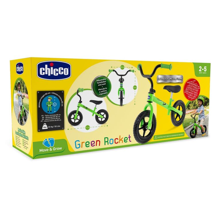 Chicco, Move & Grow, Rocket, rower, zielony