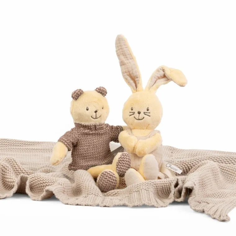 Chicco, My Sweet Dou Dou, Króliczek, makostka z grzechotką, przytulanka