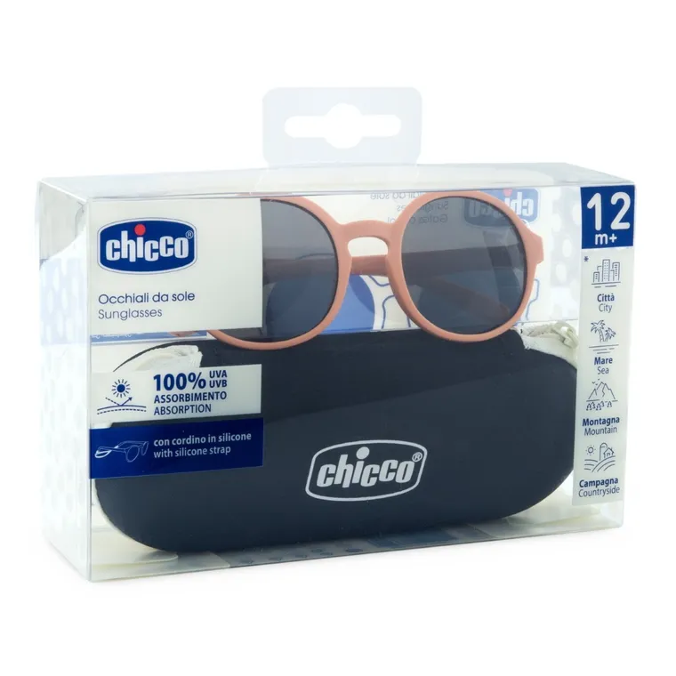 Chicco, okulary przeciwsłoneczne, smoky lenses, orange, 12 m+