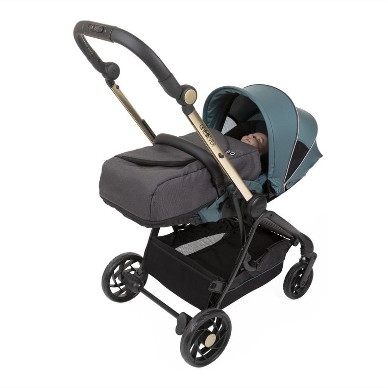 Chicco, One4Ever, miękka gondola do wózka, Pirate Black