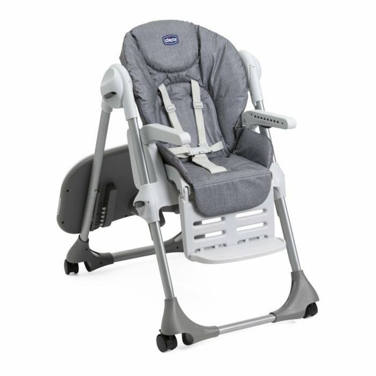 Chicco, Polly, Easy, krzesełko do karmienia, Grey Melange