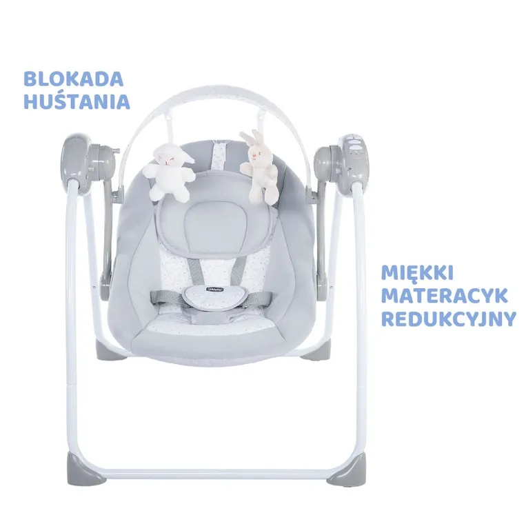 Chicco, Relax&Play, huśtawka elektryczna, Cool Grey