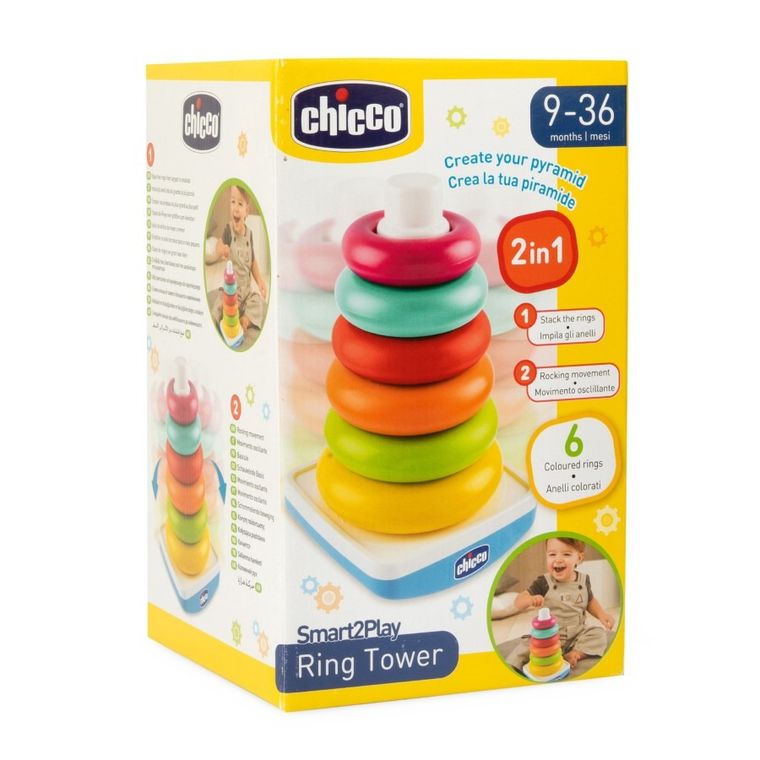 Chicco, Smart2Play, piramidka, wańka wstańka