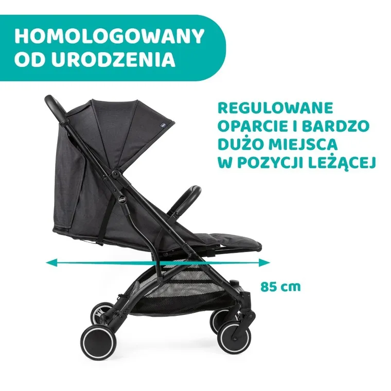 Chicco, Trolley Me, wózek spacerowy, Stone