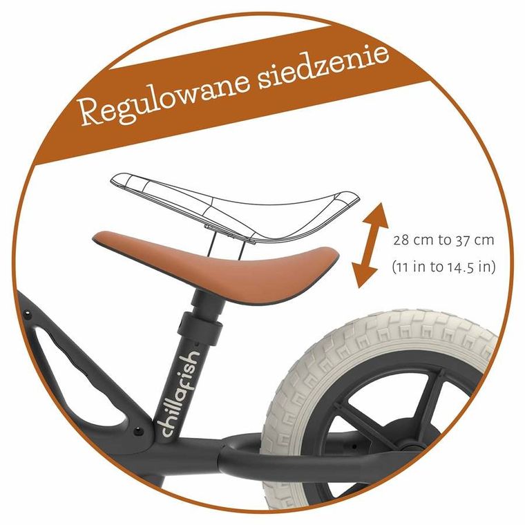 Chillafish, Charlie, rowerek biegowy, czarny