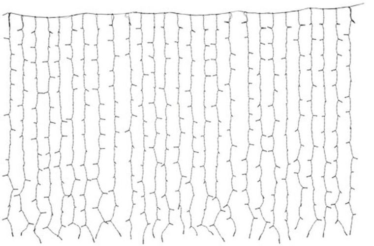 Christmas Decoration, lampki choinkowe, kurtyna świetlna zewnętrzna, 200-70 cm, led ciepły biały flash