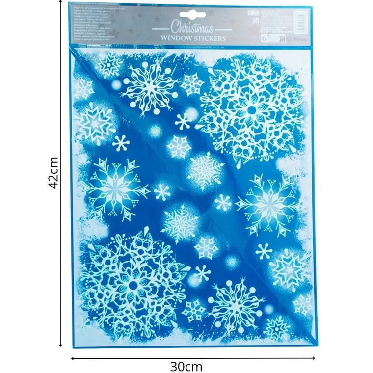 Christmas Decoration, naklejka na okno, 30-42 cm