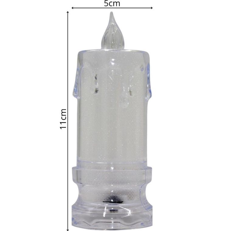 Christmas Gifts, świeca dekoracyjna, zdobiona LED, 5-11 cm