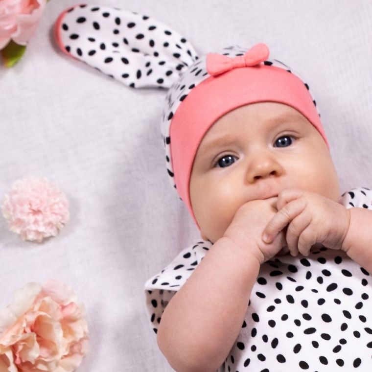 Chustka dziewczęca, biało-czarna, Nicol