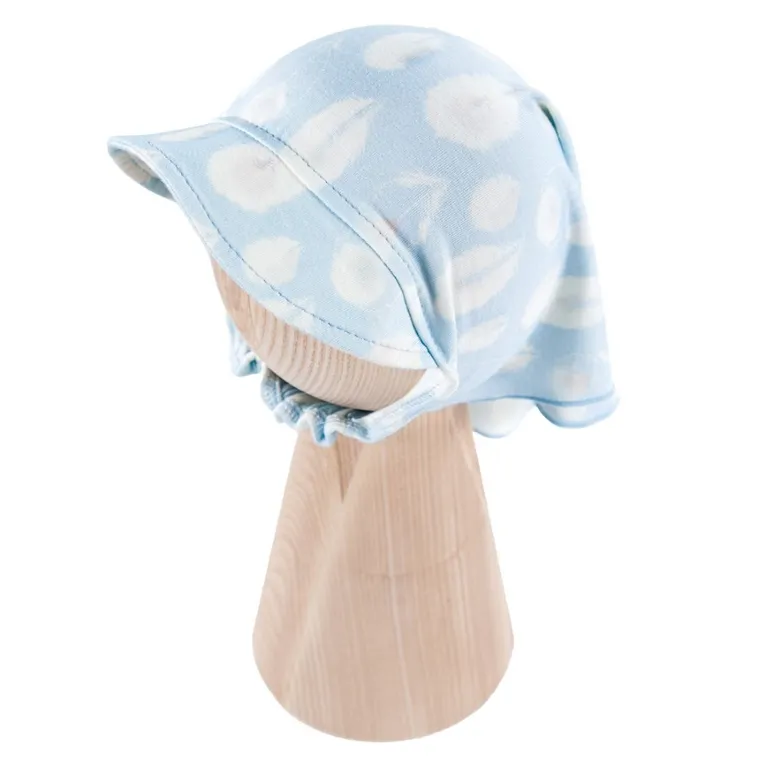 Chustka na głowę chłopięca, bambusowa, niebieska, Eevi