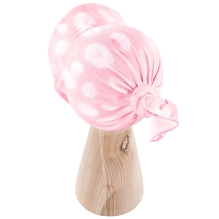 Chustka na głowę dziewczęca, bambusowa, różowa, Eevi