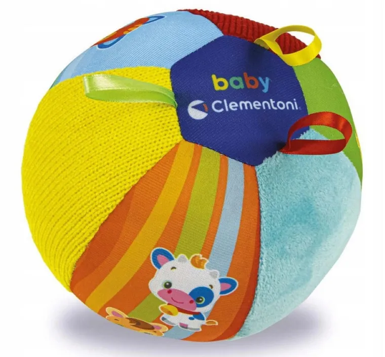 Clementoni, Baby, Muzyczna piłka, zwierzątka, zabawka interaktywna