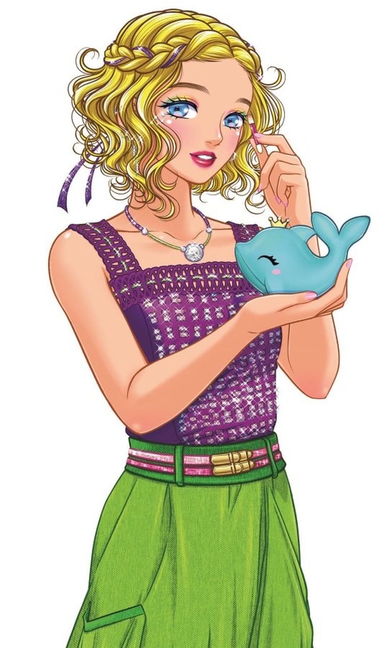 Clementoni, Crazy Chic, Mini kosmetyczka, delfinek