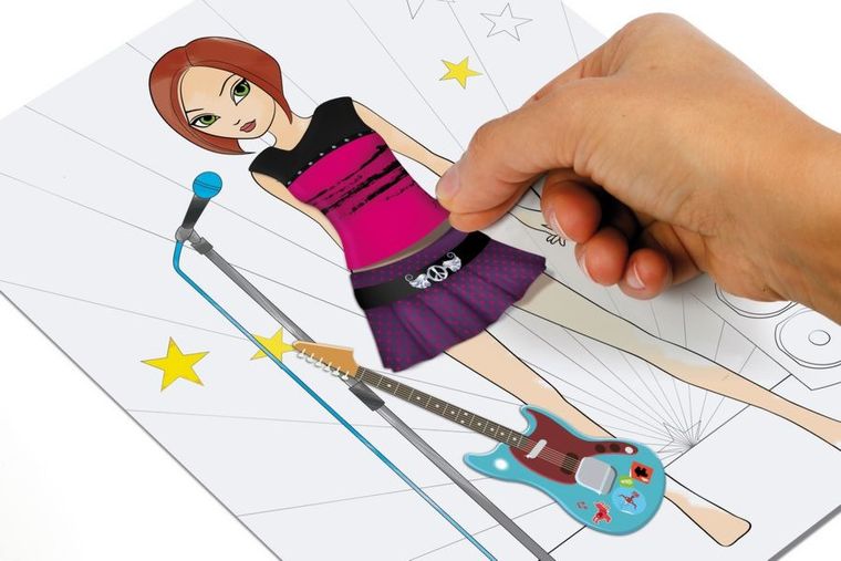 Clementoni, Crazy Chic, Szkicownik moda rock, zestaw kreatywny