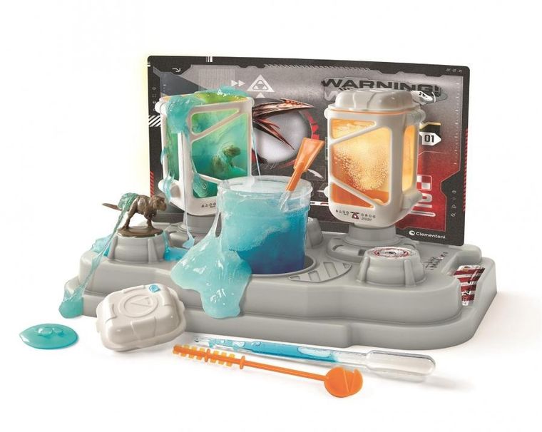 Clementoni, Jurassic World, laboratorium, zestaw naukowy