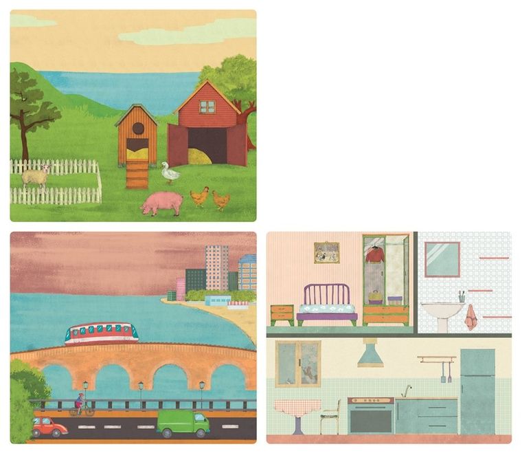 Clementoni, Montessori to tutaj, to tam, gra zręcznościowa