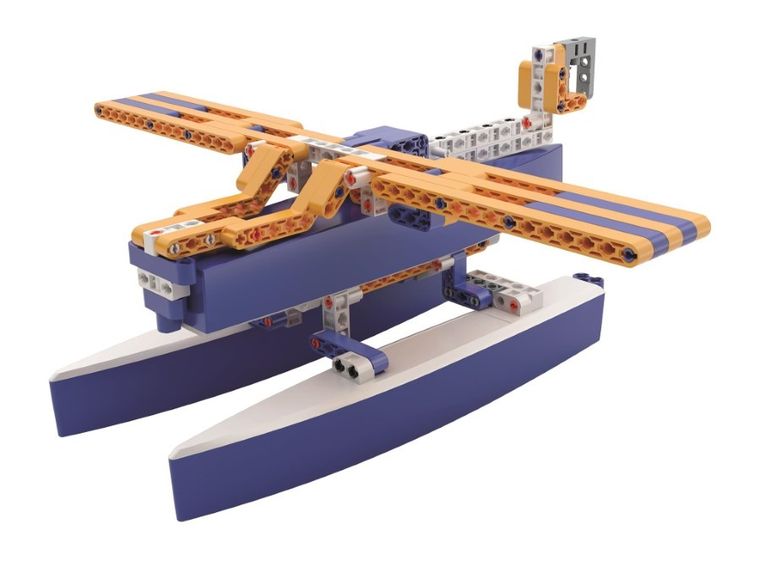 Clementoni, Naukowa Zabawa, Laboratorium Mechaniki, pływający trimaran, zestaw konstrukcyjny