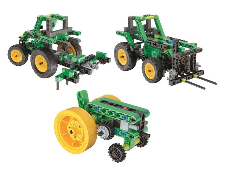 Clementoni, Naukowa Zabawa, Technologic, Laboratorium Mechaniki, Maszyny rolnicze, zestaw edukacyjny, 200 elementów