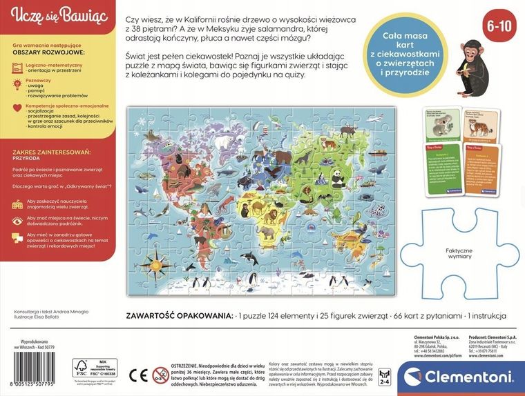 Clementoni, Odkrywamy Świat, gra edukacyjna