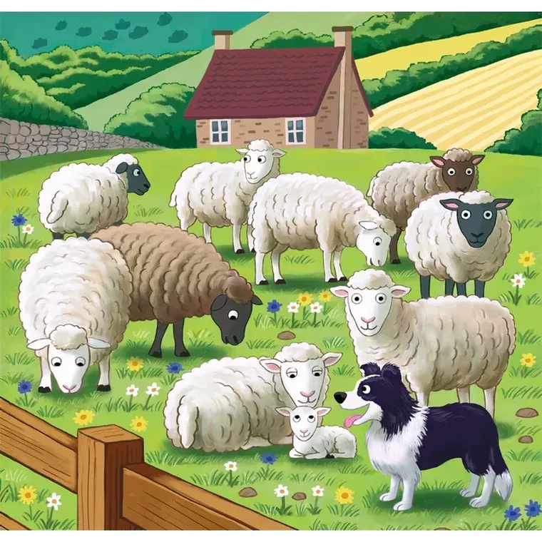 Clementoni, Super Color, Farm Moments, puzzle, 3-48 elementów