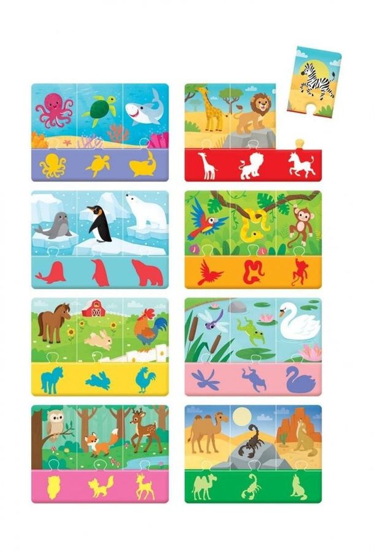 Clementoni, Uczę się bawiąc, Mamy i dzieci, układanka dopasuj pary