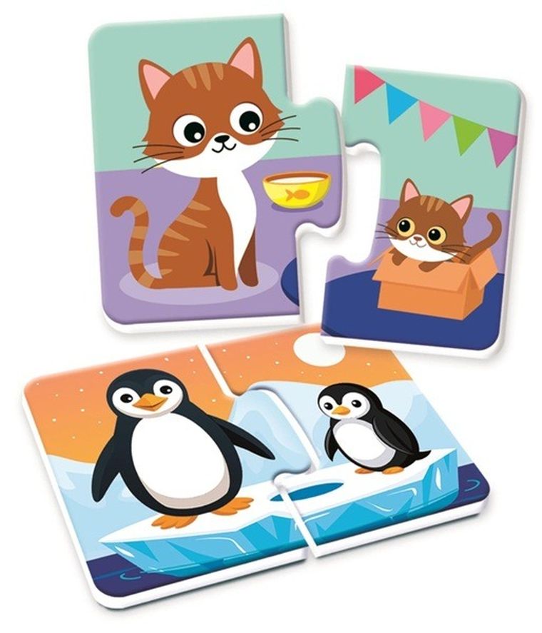 Clementoni, Uczę się Bawiąc, Mamy i dzieci, układanka edukacyjna