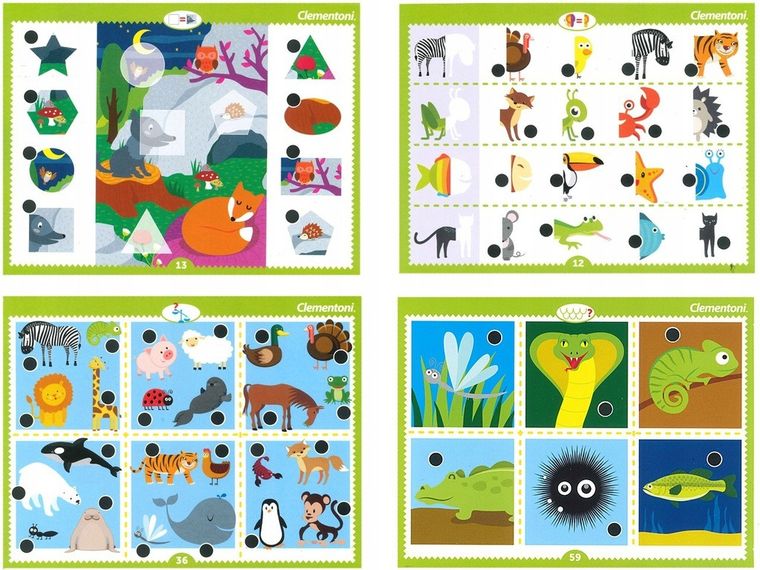 Clementoni, Uczę się bawiąc, Mówiące pióro, 500 Pytań, Zwierzęta, gra edukacyjna