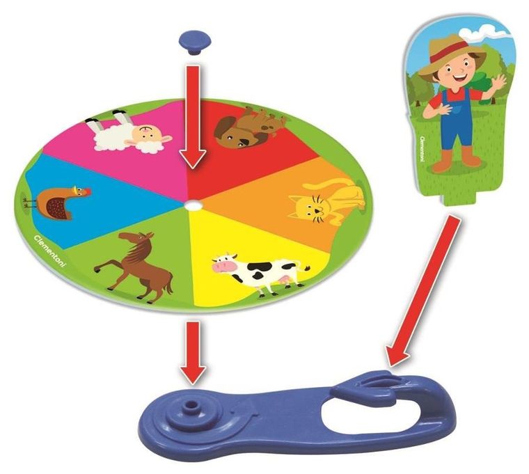 Clementoni, Uczę się bawiąc, Zwierzęta na farmie, zestaw edukacyjny