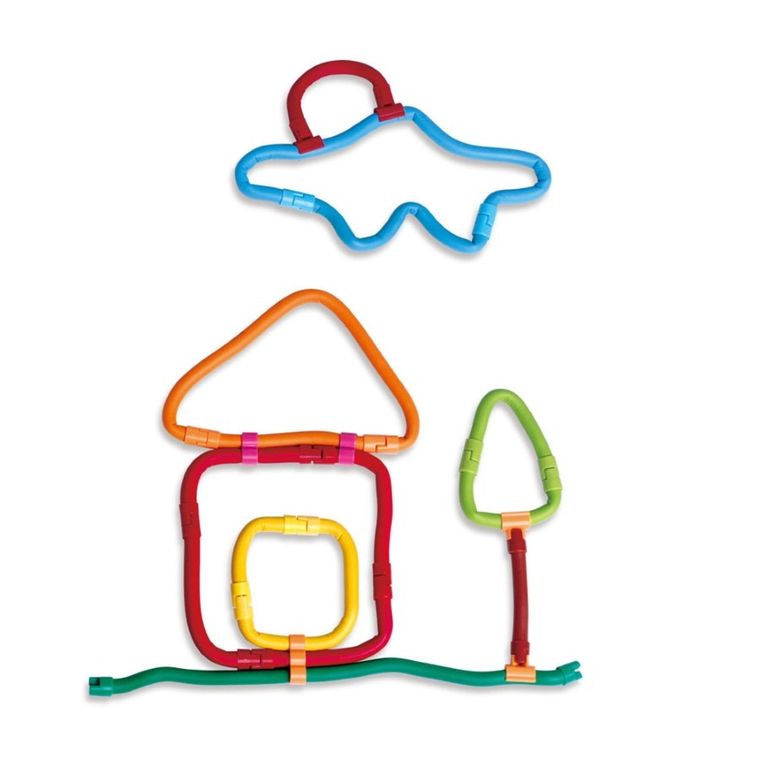 Clics, Spaghetteez, miękkie patyczki konstrukcyjne, 70 elementów