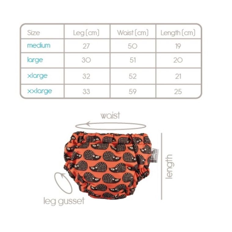 Close, majtki treningowe szybkoschnące na noc, Round the Garden, rozmiar L