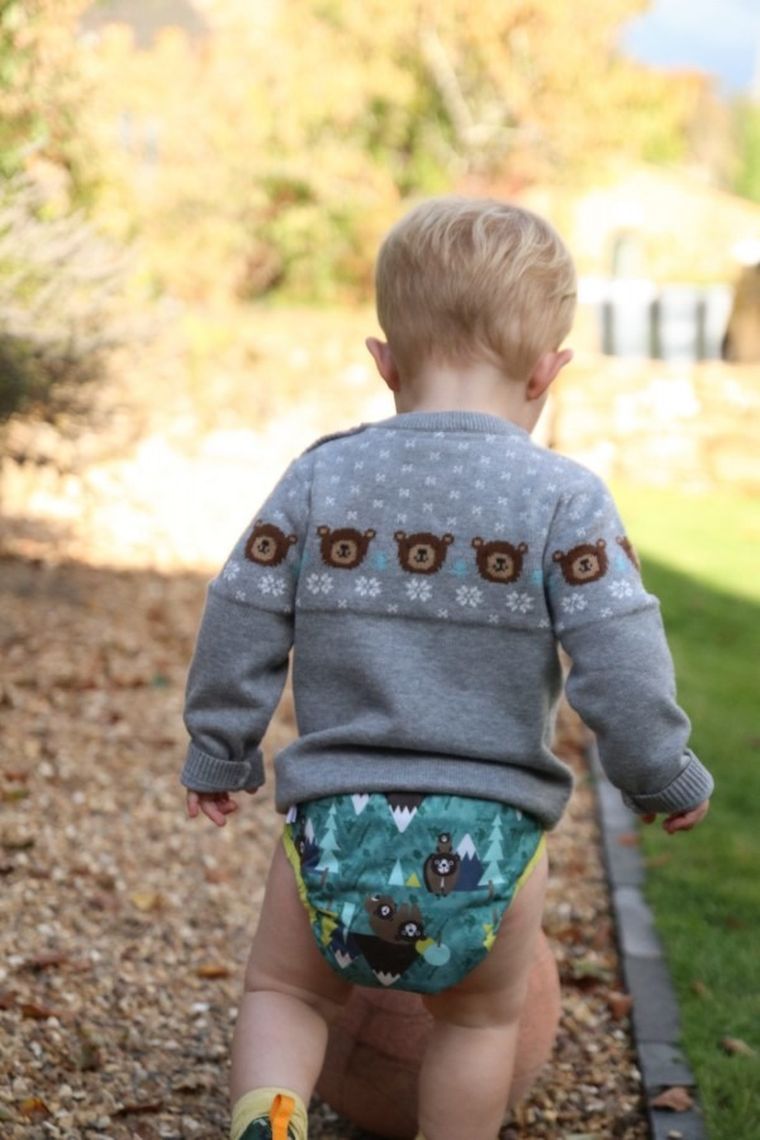 Close, Pop-in, pieluszka wielorazowa AIO z napami, Bear