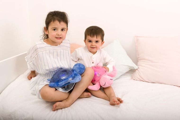 Cloud B, Tranquil Turtle, Żółw podwodny, projektor z pozytywką, fioletowy