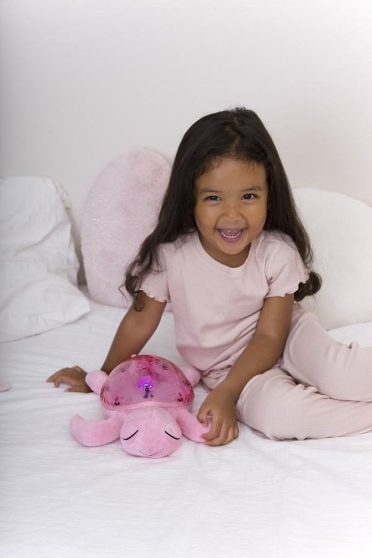 Cloud B, Tranquil Turtle, Żółw podwodny, projektor z pozytywką, różowy