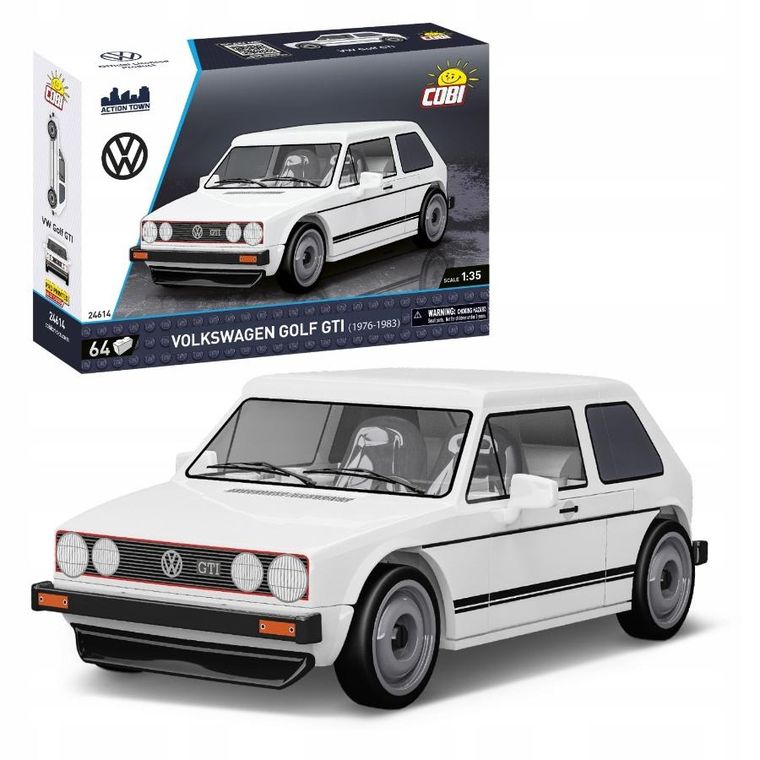 Cobi, Action Town, Volkswagen Golf (1976-1983), klocki, 64 elementy