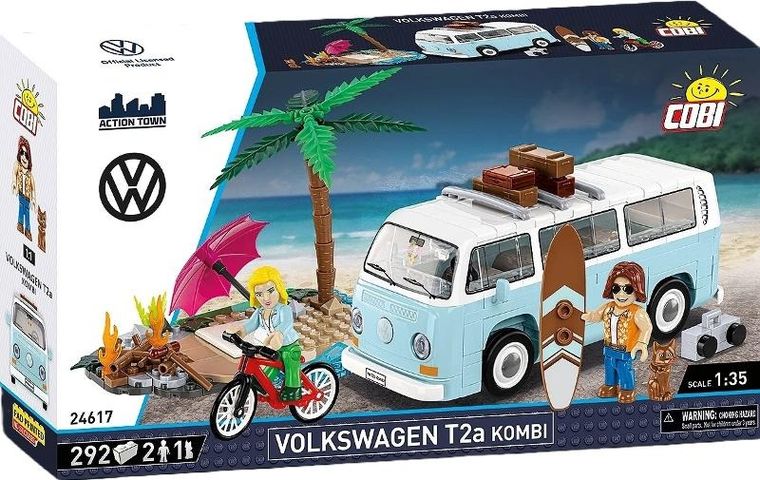 Cobi, Action Town, Volkswagen T2A Kombi, klocki, 292 elementy