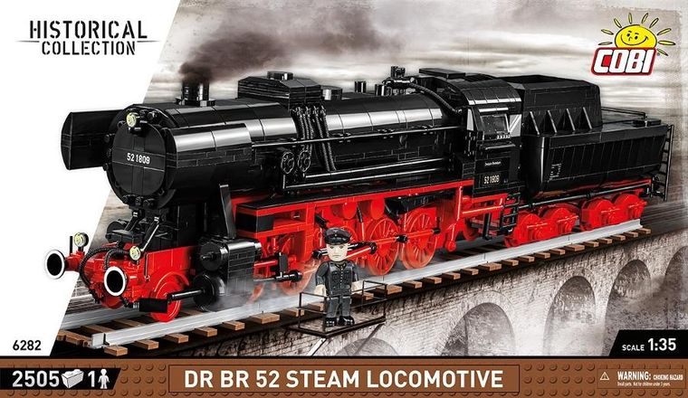Cobi, Historical Collection, DR BR 52 Steam Locomotive, klocki, 2505 elementów